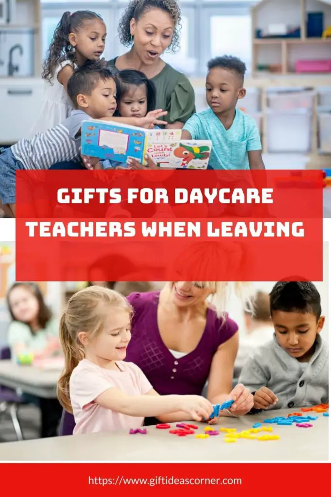 For the daycare teacher who has everything, here are some awesome gift ideas. You can never go wrong with a personalized coffee mug or an engraved desk clock. For those looking to do something out of the box, try this DIY spa kit complete with makeup remover wipes and cotton pads! There's no excuse not to show your appreciation for all their hard work. Get creative and share these great gifts on Pinterest - we're pinning! #gifts for daycare teachers when leaving
