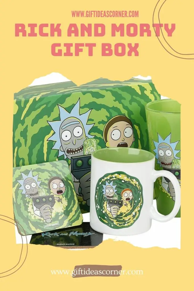 Need a gift? Get this Rick and Morty gift box to give someone something that they'll never forget. This is the perfect way to show your love or appreciation with an animated TV series themed present! #rick and morty gift box
