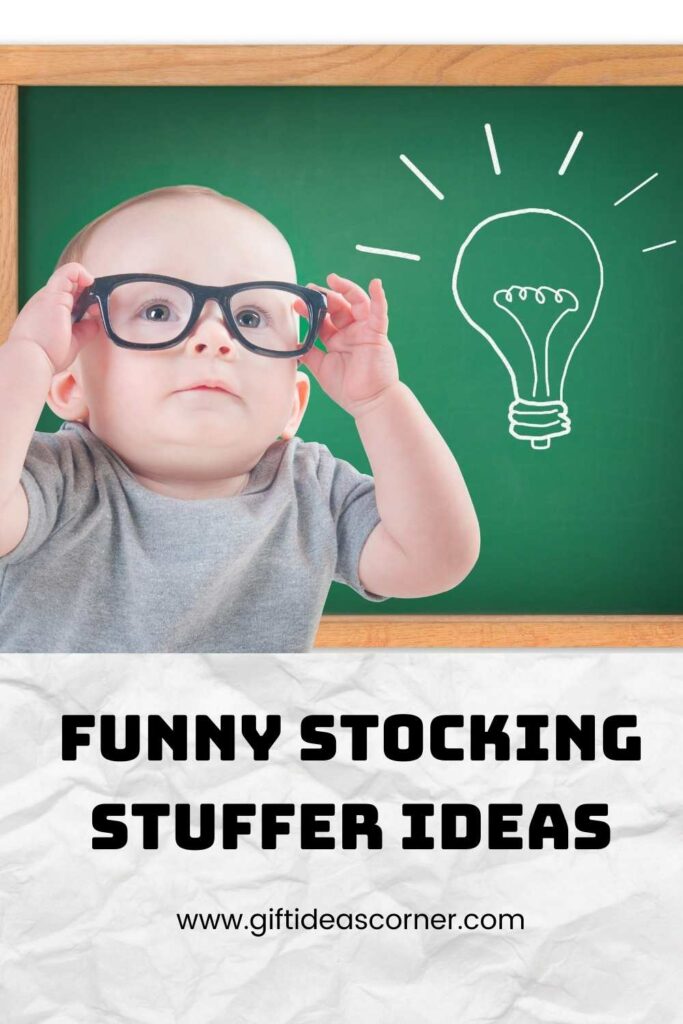 Give the gift of laughter, love and more with these funny stocking stuffer ideas. You'll be sure to make their Christmas unforgettable when you give them a heartwarming card or some good-humored socks! Find great gifts for men in this list that will put smiles on faces all around. #funny stocking stuffer ideas
