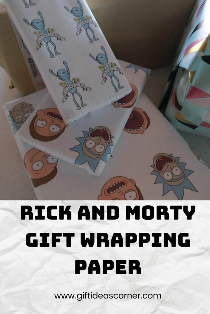 Don't be caught without a Rick and Morty gift for your friend or family member who is obsessed with the show. These gifts are sure to satisfy any fan of this brilliant cartoon series! The best part? They're all under $30, so you can give them something they'll love without breaking the bank. Be prepared for one heck of an adventure when these goods come in! You won't regret it. #rick and morty gift wrapping paper
