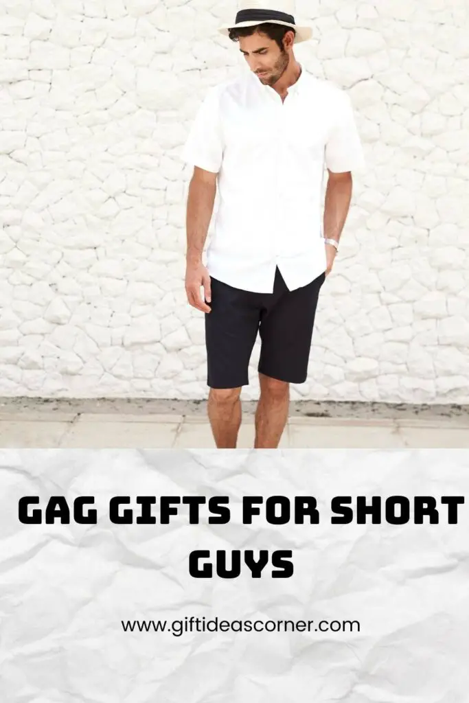 Nothing says "I love you" like a pair of pants with an extra-long waistband. Here are some other jokester ideas that will get him chuckling! #gag gifts for short guys
