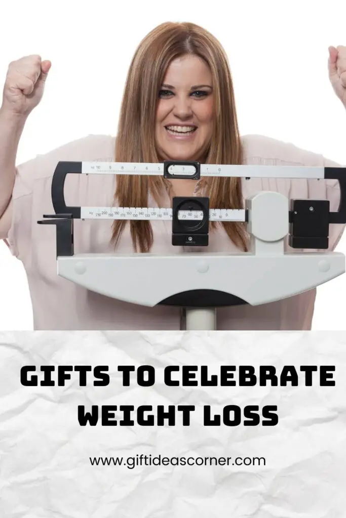 Find the perfect gift to celebrate your weight loss success. It's a time of celebration and you deserve it! We have gifts that will make any fitness or health-minded person happy, from workout clothes to healthy recipes.  #gifts to celebrate weight loss
