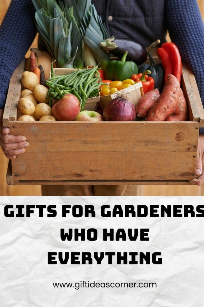 "Gardeners are notoriously hard to buy gifts for. Here's a list of five awesome gift ideas that any gardener would love, whether they have everything or not!
The gardening enthusiast in your life will be delighted with these great gifts- no matter how many garden gadgets they already own.  #gifts for gardeners who have everything"
